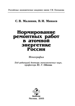 Нормирование ремонтных работ в атомной энергетике России, Сергей Малинин