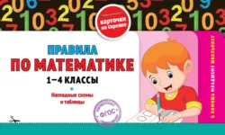 Правила по математике: 1-4 классы 