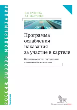 Программа ослабления наказания за участие в картеле. Проблемное поле, структурные альтернативы и эффекты, Андрей Шаститко