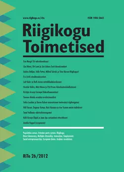 Riigikogu Toimetised 26, Grupi autorid