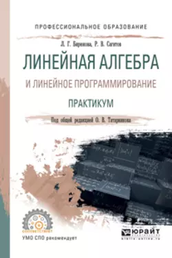 Линейная алгебра и линейное программирование. Практикум. Учебное пособие для СПО, Любовь Бирюкова