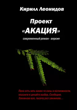 Проект «Акация». Современный роман-версия, Кирилл Леонидов