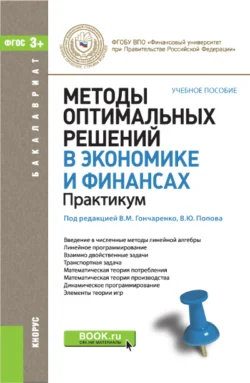 Методы оптимальных решений в экономике и финансах. Практикум. (Бакалавриат). Учебное пособие., Василий Гончаренко