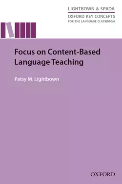 Focus on Content-Based Language Teaching, Patsy Lightbown