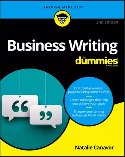 Business Writing For Dummies, Natalie Canavor