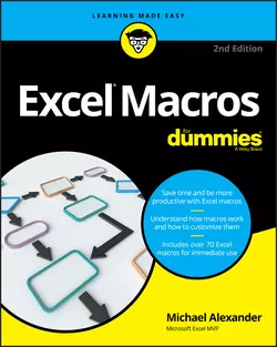 Excel Macros For Dummies, Michael Alexander