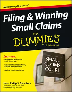 Filing and Winning Small Claims For Dummies, Judge Straniere