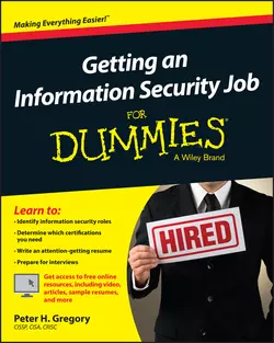 Getting an Information Security Job For Dummies, Peter Gregory