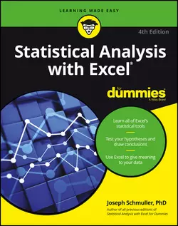 Statistical Analysis with Excel For Dummies, Joseph Schmuller