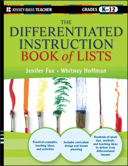 The Differentiated Instruction Book of Lists, Jenifer Fox