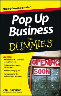 Pop-Up Business For Dummies Dan Thompson