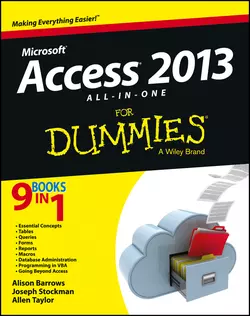 Access 2013 All-in-One For Dummies, Alison Barrows