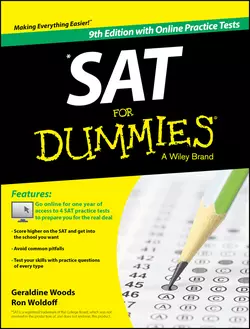 SAT For Dummies  with Online Practice Geraldine Woods и Ron Woldoff