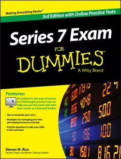 Series 7 Exam For Dummies  with Online Practice Tests Steven Rice