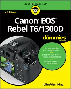 Canon EOS Rebel T6/1300D For Dummies, Julie King