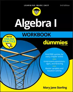 Algebra I Workbook For Dummies Mary Jane Sterling