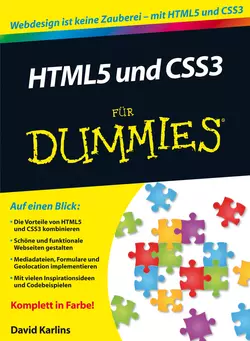 HTML5 und CSS3 für Dummies Judith Muhr и David Karlins