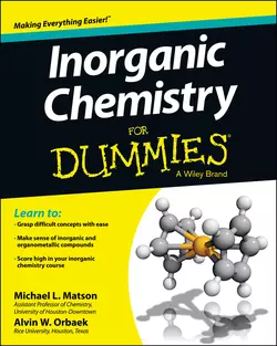 Inorganic Chemistry For Dummies Michael Matson и Alvin Orbaek