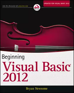 Beginning Visual Basic 2012, Bryan Newsome