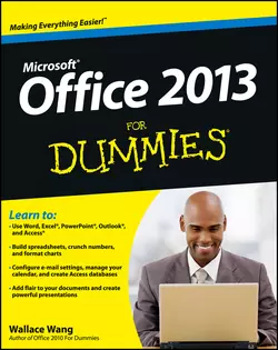 Office 2013 For Dummies Wallace Wang