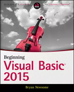 Beginning Visual Basic 2015 Bryan Newsome