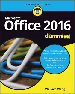 Office 2016 For Dummies Wallace Wang