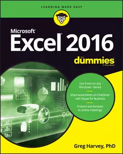 Excel 2016 For Dummies Greg Harvey