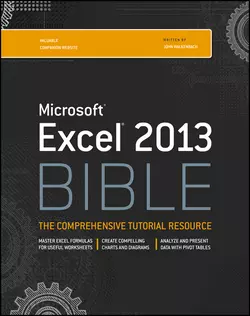 Excel 2013 Bible John Walkenbach