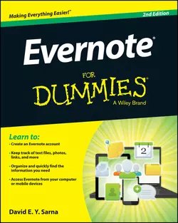 Evernote For Dummies, David Sarna