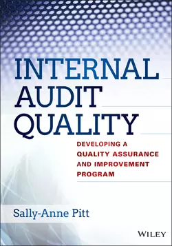 Internal Audit Quality. Developing a Quality Assurance and Improvement Program, Sally-Anne Pitt