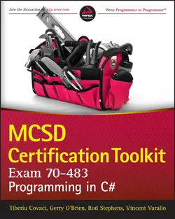 MCSD Certification Toolkit (Exam 70-483). Programming in C#, Rod Stephens