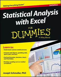 Statistical Analysis with Excel For Dummies Joseph Schmuller