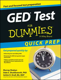 GED Test For Dummies  Quick Prep Murray Shukyn и Achim Krull