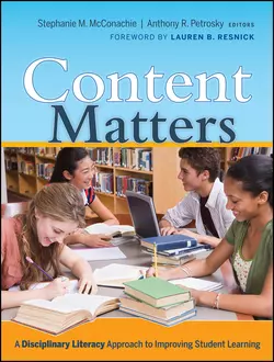 Content Matters. A Disciplinary Literacy Approach to Improving Student Learning, Anthony Petrosky