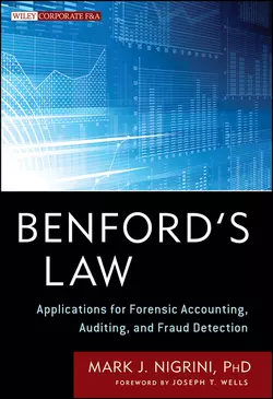 Benford′s Law. Applications for Forensic Accounting  Auditing  and Fraud Detection Mark Nigrini и Joseph Wells