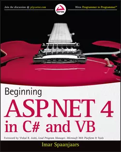 Beginning ASP.NET 4. in C# and VB Imar Spaanjaars