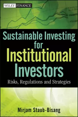 Sustainable Investing for Institutional Investors. Risks, Regulations and Strategies, Mirjam Staub-Bisang