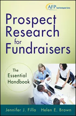 Prospect Research for Fundraisers. The Essential Handbook Helen Brown и Jennifer Filla