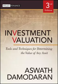 Investment Valuation. Tools and Techniques for Determining the Value of Any Asset, Aswath Damodaran