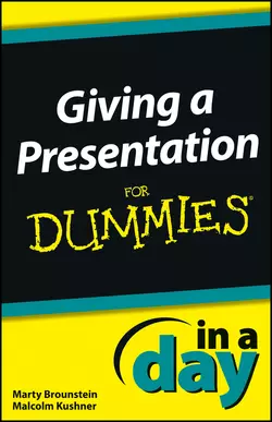 Giving a Presentation In a Day For Dummies, Malcolm Kushner