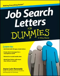 Job Search Letters For Dummies, Joyce Kennedy