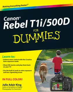 Canon EOS Rebel T1i / 500D For Dummies, Julie King