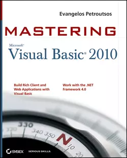 Mastering Microsoft Visual Basic 2010, Evangelos Petroutsos