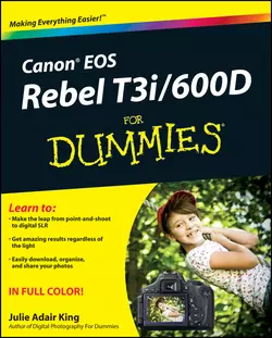 Canon EOS Rebel T3i  600D For Dummies Julie King