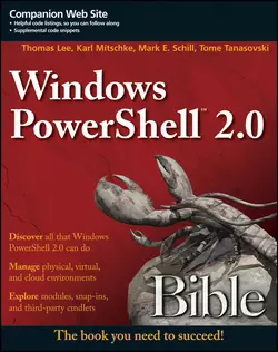 Windows PowerShell 2.0 Bible, Tome Tanasovski