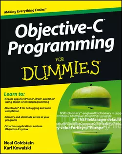 Objective-C Programming For Dummies Neal Goldstein