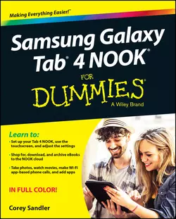 Samsung Galaxy Tab 4 NOOK For Dummies, Corey Sandler