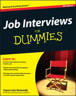 Job Interviews For Dummies, Joyce Kennedy