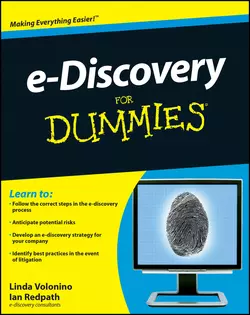 e-Discovery For Dummies, Ian Redpath