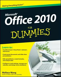 Office 2010 For Dummies Wallace Wang